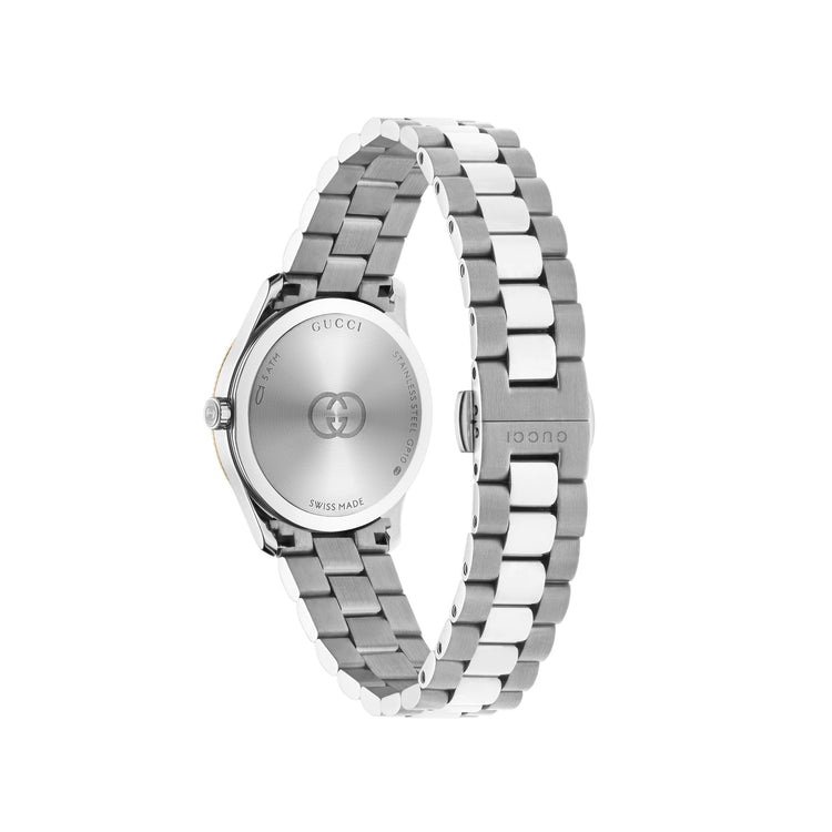 G-Timeless Silver Dial on Steel Bracelet