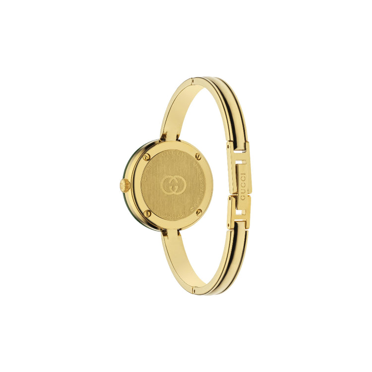 Play White Dial Gold-Tone Stainless Steel Bangle Watch
