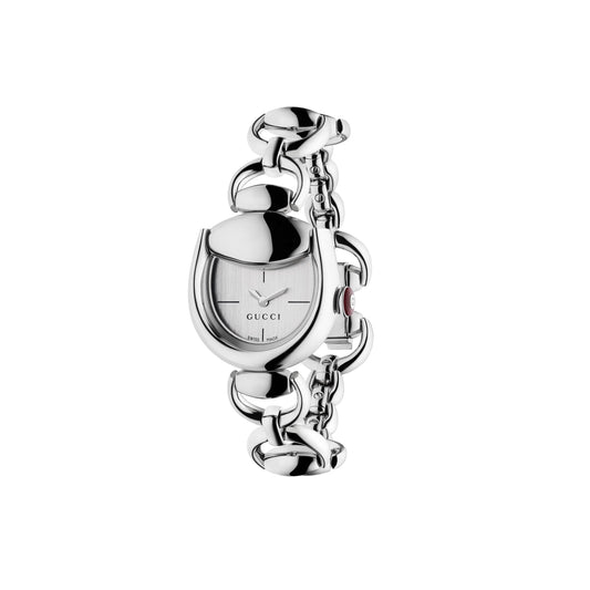 SS 28MM SILVER GUCCI HORSEBIT WATCH
