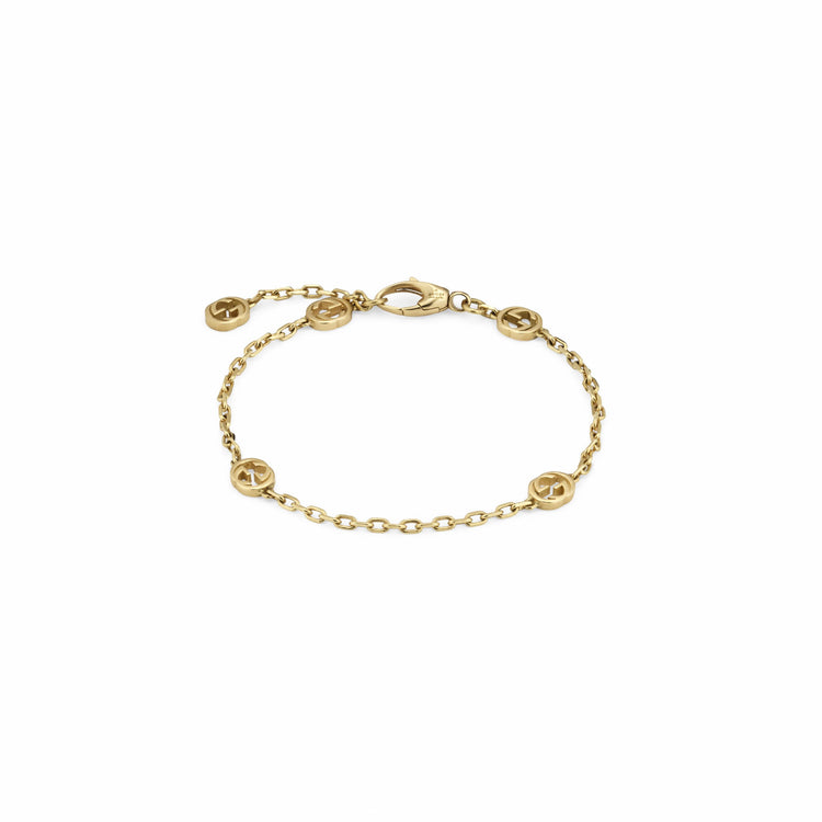 Interlocking 18k Yellow Gold Bracelet