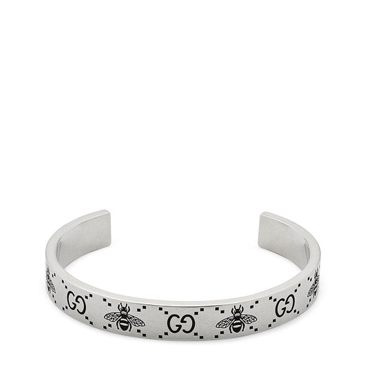 GG & Bee Engraved Cuff