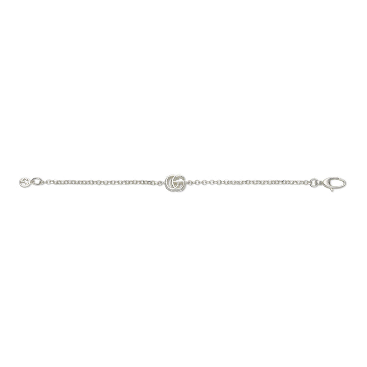 Sterling Silver GG Marmont Logo Bracelet