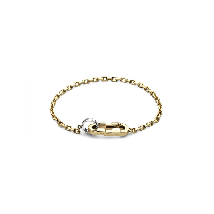 Gucci Link To Love 18K Yellow & White Gold Bracelet