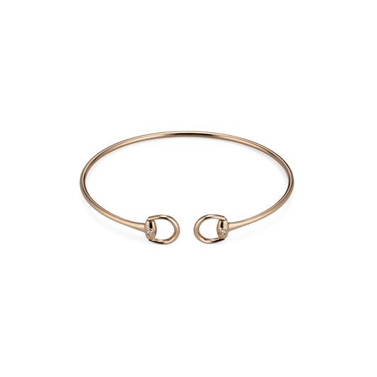 Horsebit 18Kt Diamond Cuff Bracelet