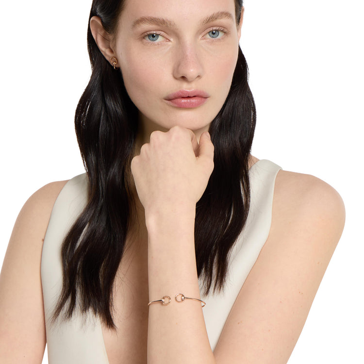 Horsebit 18Kt Diamond Cuff Bracelet