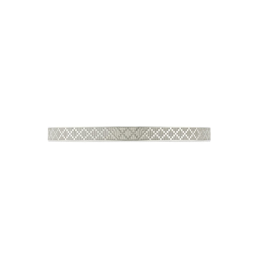 STSLVR GUCCI DIAMANTE PATTERN TIEBAR