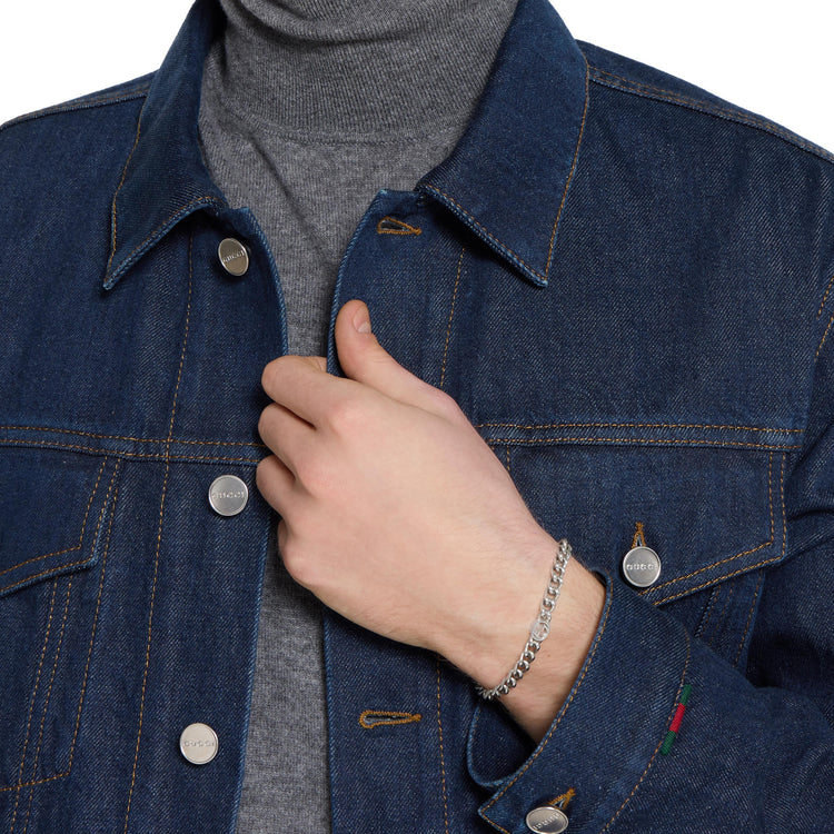 STSLVR GUCCI INTERLOCKING GG BRACELET