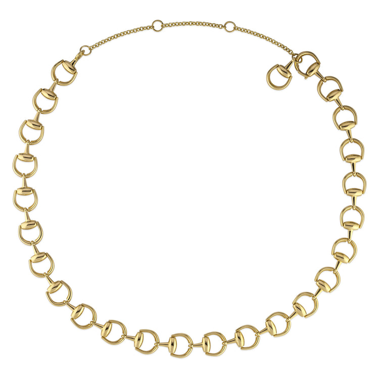 Horsebit 18K Yellow Gold Necklace