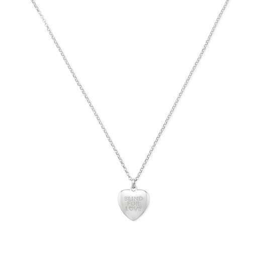 Blind for Love Heart Necklace