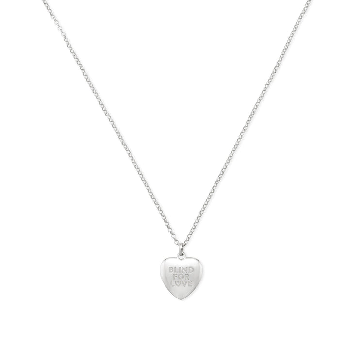Blind for Love Heart Necklace