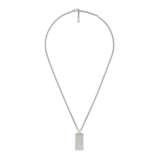 STSLVR DIAMANTE PATTERN PENDANT