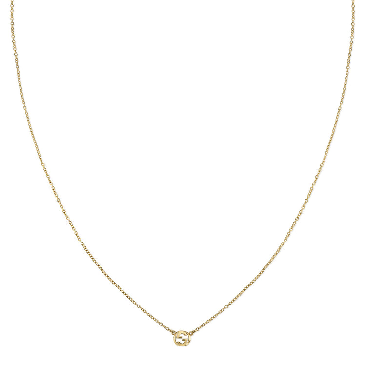 18KYG 16.5" GUCCI INTERLOCKING NECKLACE