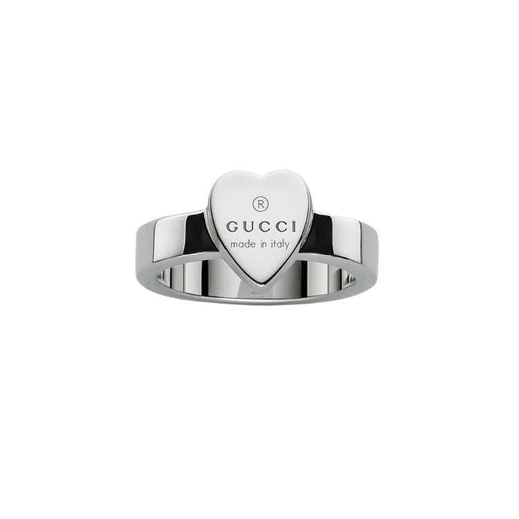 Sterling Silver Trademark 9.5mm Heart Ring