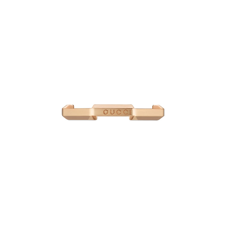 18K Rose Gold Link to Love Ring