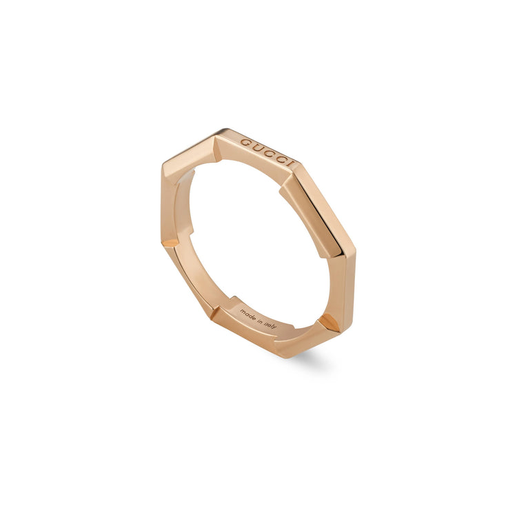 18K Rose Gold Link to Love Ring