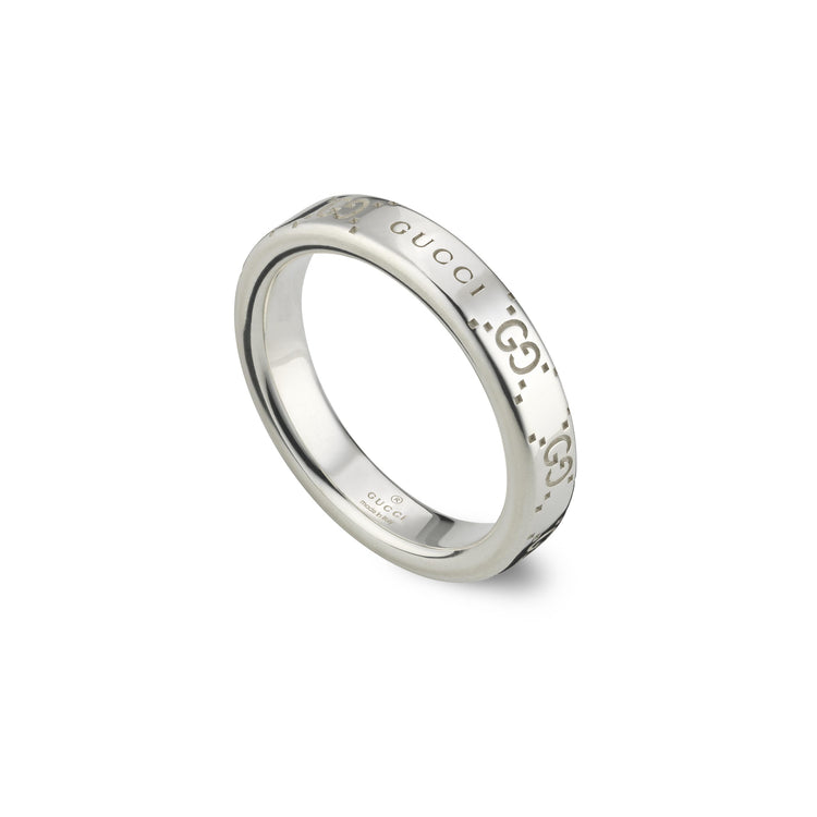 STSLVR 4MM GUCCI SIGNATURE RING SZ 15 (SZ 7.25)