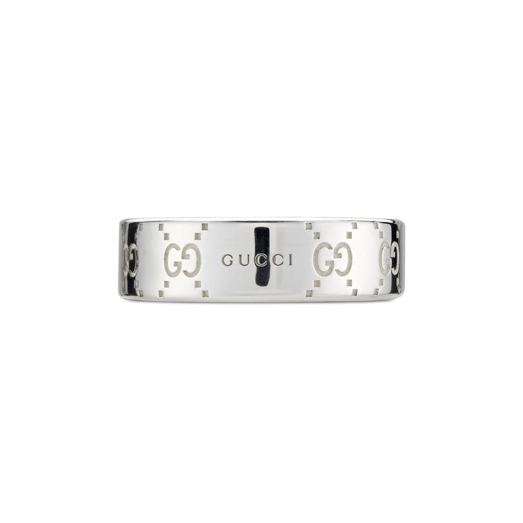 STSLVR 6MM GUCCI SIGNATURE RING SIZE 15 (7.25)