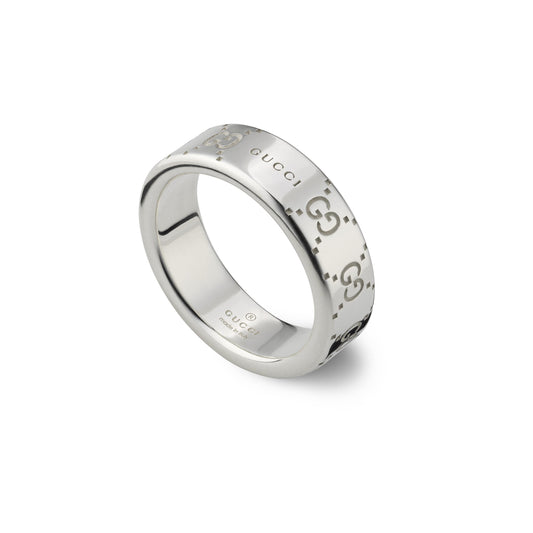 STSLVR 6MM GUCCI SIGNATURE RING SIZE 15 (7.25)