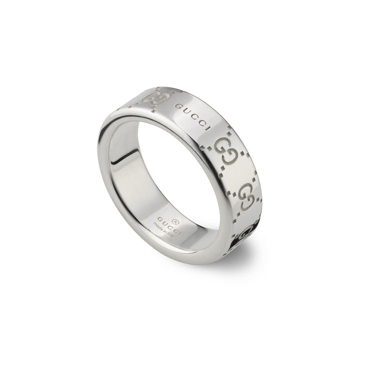 STSLVR 6MM GUCCI SIGNATURE RING SIZE 15 (7.25)