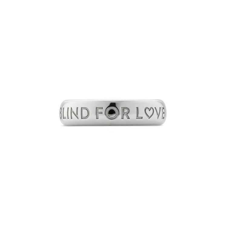 Blind for Love 5mm Sterling Silver Band Ring