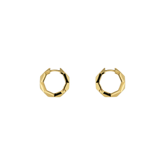 Link To Love 18K Yellow Gold 14.5mm Hoop Earrings