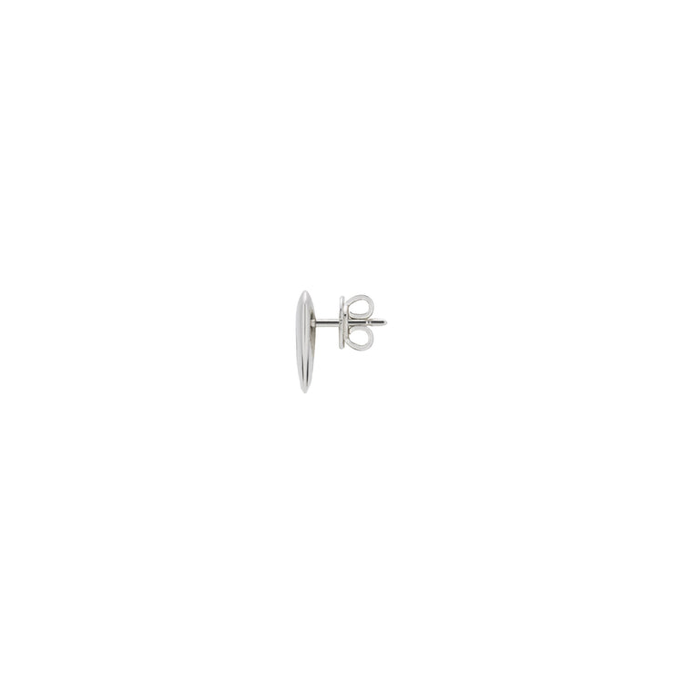 Sterling Silver Blind for Love Heart Stud Earrings