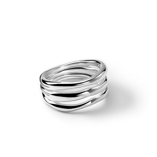 Classico Triple-Band Squiggle Ring