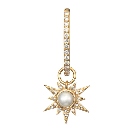 Tiny Love Explosion White Pearl Charm