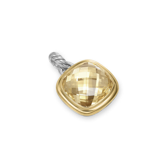 18k Yellow Gold Champagne Citrine Albion Pendant