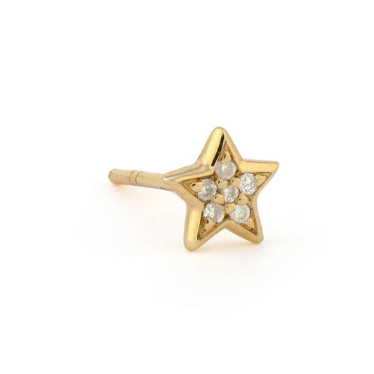 Pave Star Stud