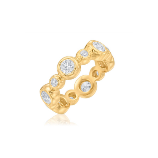 Moonlight 18k Gold Diamond Band Ring
