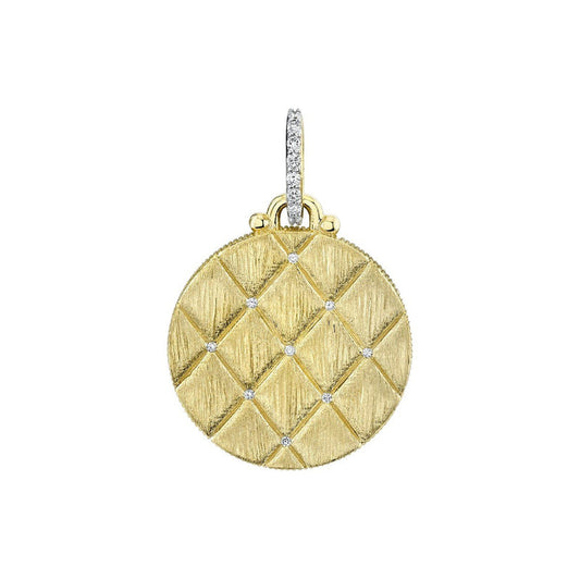 Quilted Diamond Pendant