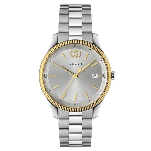 G-Timeless Silver Dial Stainless Steel Watch