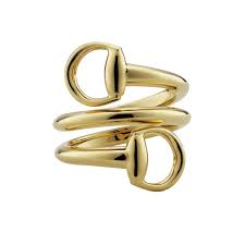 Horsebit 18K Yellow Gold Contrarie Ring