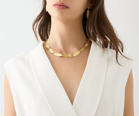 18K Yellow Gold Collar Necklace