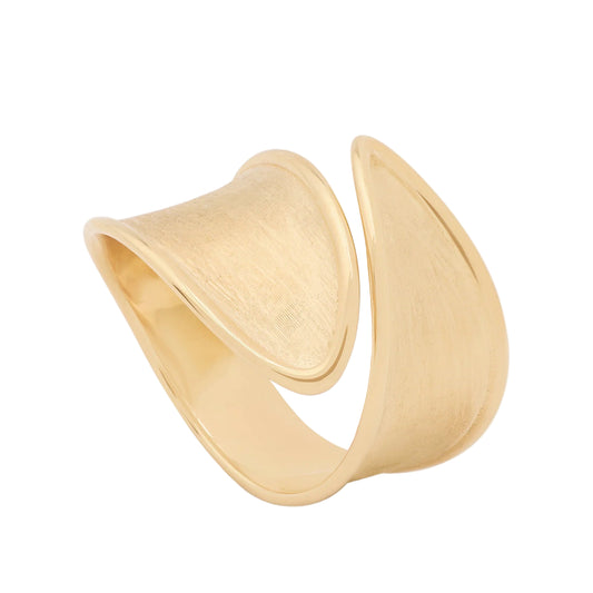 18K Yellow Gold Wrap Ring Size 6