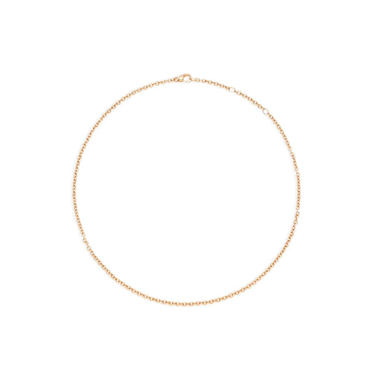 18k Rose Gold 18" Link Necklace