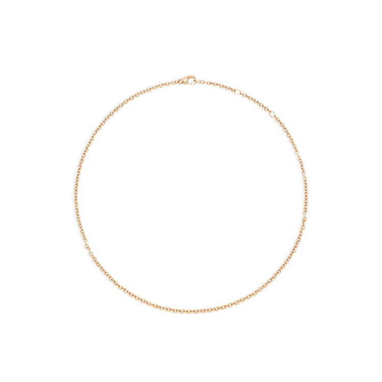 18k Rose Gold 18" Link Necklace