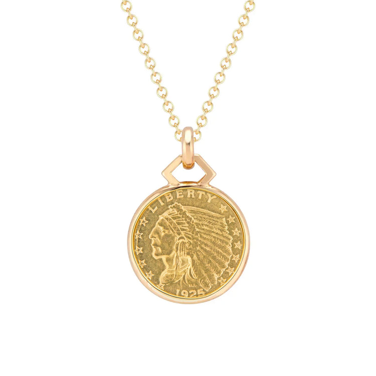 1811 Us Indian 2 1/2 Dollar Gold Coin Pendant