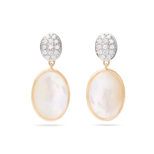 Mother of Pearl & Diamond Siviglia Drop Earrings