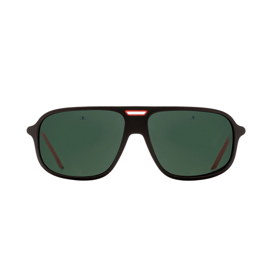 Matte Black/Red Frame Grey Polar Lenses Ice 1811 Sunglasses