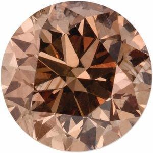 1.00ct SI1 Cognac Round Diamond - STULLER- Diamond Cellar