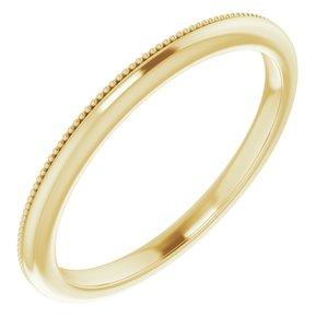 10K Yellow Band for 6 mm Cushion Ring - STULLER- Diamond Cellar