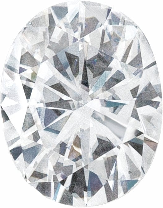 11x9 mm DEF Oval Faceted Stuller Lab-Grown Moissanite™ - STULLER- Diamond Cellar