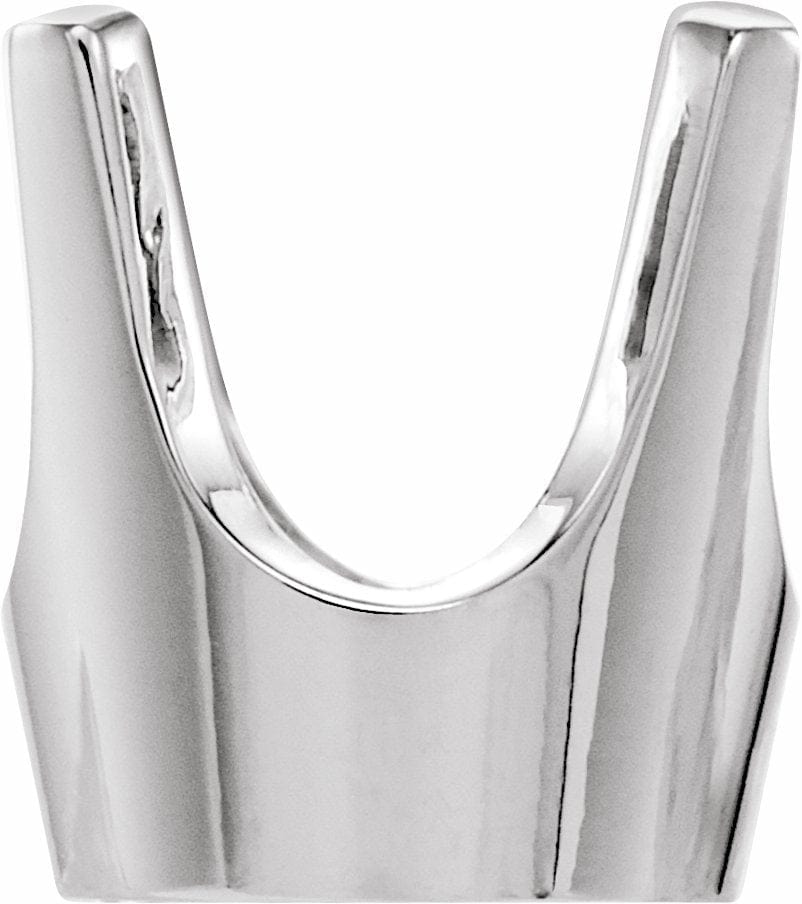 14K White 3 mm Round 4-Prong Solid Base Setting - STULLER- Diamond Cellar