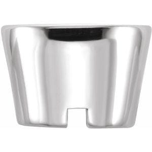 14K White 5.2 mm Round Tapered Bezel Setting - STULLER- Diamond Cellar