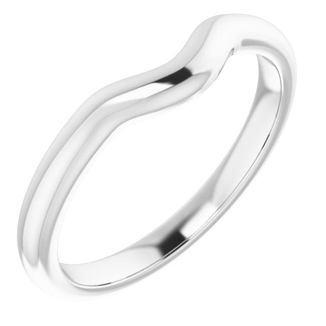 14K White Band for 5.8 mm Round Ring - STULLER- Diamond Cellar