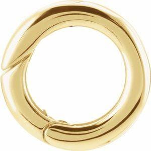 14K Yellow 10 mm ID Hinged Circle Bail - STULLER- Diamond Cellar