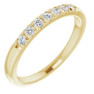 14K Yellow 1/4 CTW Lab-Grown Diamond Anniversary Band - STULLER- Diamond Cellar