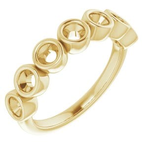 14K Yellow 3 mm Round Engagement Ring Mounting - STULLER- Diamond Cellar